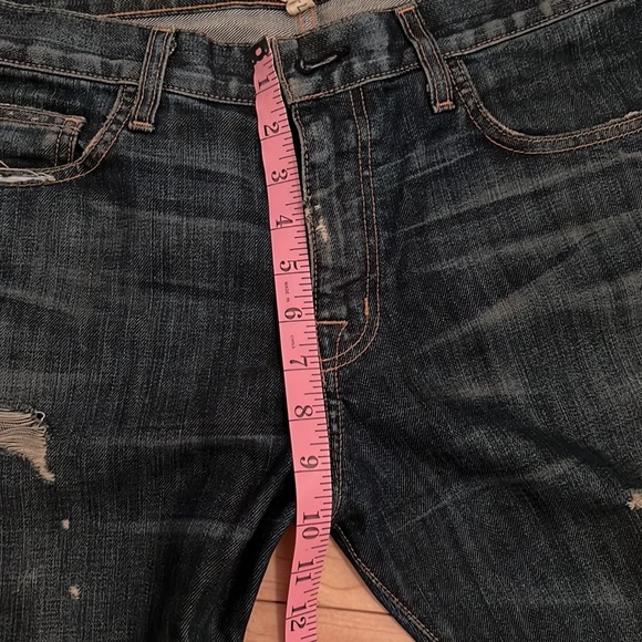 Current & Elliot Boyfriend Distressed Denim Jeans 27 - Picture 11 of 12